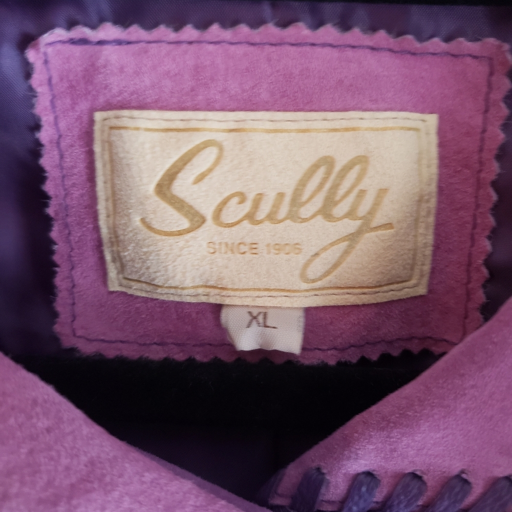 Scully PURPLE Suede Fringe Jacket - Picture 8 of 10